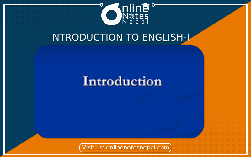 Introduction to English-I